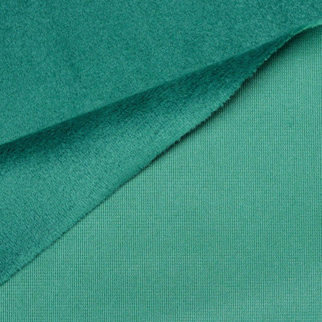 Plüschstoff Shorty uni 75x100cm smaragdgrün – Kullaloo